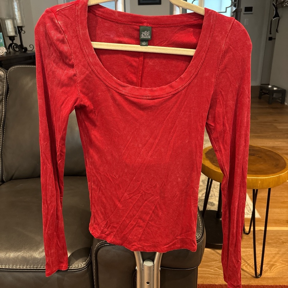 Wild Fable Red Long Sleeve
